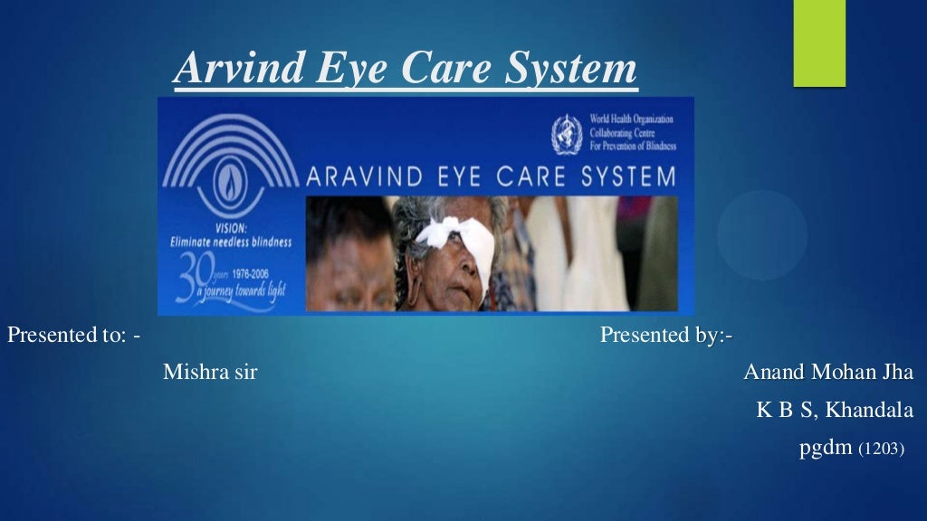 aravind eye care system case study solution ppt