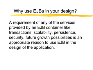 Aravind vinnakota ejb_architecture | PPT