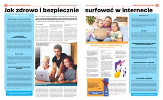 BEZPŁATNY BIULETYN INFORMACYJNY URZĘDU MIEJSKIEGO WROCŁAWIA NR 38 (104) – PAŹDZIERNIK 2022
14 15
WROCŁAWSKIE POKOLENIA
WROCŁAWSKIE POKOLENIA
Można napisać list albo e-mail. Jeden i drugi dojdzie do adresata. Pierwszy w ciągu kilku dni, drugi
– sekund. Trwa rewolucja cyfrowa spowodowana rozwojem informatyzacji i nowoczesnych tech-
nologii. Wrocławskie Centrum Rozwoju Społecznego prowadzi bezpłatne zajęcia dla mieszkańców
– nie tylko z poruszania się w sieci, ale także z cyberbezpieczeństwa.
I Paulina Czarnota
Wielu z nas jednak nie nadąża
za komputerowymi przemia-
nami. I to zwykle nie z własnej
winy, lecz ze względu na miejsce
urodzenia, warunki życia, stan
zdrowia czy zasobność portfela.
Prawdziwe życie zawsze będzie
toczyło się w realu, ale dla tych,
którzy potrafią poruszać się w
jego wirtualnej alternatywie,
bywa wygodniejsze i ciekawsze.
Dlatego warto dowiedzieć się, z
czego można w internecie sko-
rzystać i jak nie dać się interne-
towym oszustom. Czyli wyjść,
jak mawiają fachowcy, z wyklu-
czenia cyfrowego.
– Działamy na rzecz uspołecz-
niania cyberprzestrzeni. Nasze
starania mają posłużyć jednemu:
rewolucja cyfrowa nie zagu-
bi człowieka i najważniejszych
zasad współżycia społecznego
opartych na równości wszystkich
ludzi – wyjaśnia Martyna Wilk z
Wrocławskiego Centrum Rozwo-
ju Społecznego.
Zachowanie równowagi w świecie
obiecującym stały, nieograniczo-
ny rozwój jest trudne i wymaga
szerokiej współpracy. Dlatego
WCRS współpracuje z licznymi
i z różnorodnymi partnerami z
administracji publicznej, biznesu,
organizacji pozarządowych i ze
szkolnictwa oraz realizuje pro-
jekty cyfryzacji odpowiedzialnej
społecznie.
Jak zdrowo i bezpiecznie surfować w internecie
TOMASZ
HOŁOD
OLEKSANDR
POLIAKOVSKY
EKOcyfryzacja – partnerstwo dla miast
Projekt jest realizowany we współpracy z Wydziałem Rozwoju
Społecznego Urzędu Miejskiego w Gdańsku. Uczestnicy biorą
udział w spotkaniach, warsztatach i dyskusjach, a także wyko-
nują różne zadania. Ich celem jest podnoszenie wiedzy na te-
mat działań w obszarze cyfryzacji i ekologii wśród młodzieży
i pracowników publicznych Wrocławia i Gdańska. W przyszłości
działania te przełożą się na jeszcze lepsze planowanie strategii
rozwoju obu miast. A główny cel projektu to zwiększanie świa-
domości obywatelskiej i postaw prospołecznych młodzieży i do-
rosłych.
Cyberporadnia
telefon i e-mail zaufania
Poradnictwo ds. przeciwdziałania cyberprzemocy i uzależnie-
niom od internetu. Polega na prowadzeniu konsultacji indywi-
dualnych poprzez kontakt osobisty i telefoniczny w obszarze cy-
beruzależnień i cyberbezpieczeństwa. Konsultacje są skierowane
do wszystkich mieszkańców Aglomeracji Wrocławskiej (przede
wszystkim do: młodzieży, rodziców, opiekunów i pedagogów).
Porady udzielane są pod numerem telefonu: 538 579 519. Wspar-
cie można uzyskać także pisząc na adres e-mail: dobrowsieci@
wcrs.pl
Dobro w Sieci
To cyklicznie powtarzany konkurs dla młodzieży związanej
z Aglomeracją Wrocławską, nastawiony na promowanie idei
uspołeczniania cyberprzestrzeni. Zadaniem konkursowym
w pierwszej edycji w 2020 r. było utworzenie dowolnego pro-
jektu, który wzmacnia pozytywne zachowania w internecie.
W drugiej edycji (2021 r.) – wypromowanie telefonu i e-maila
zaufania „Cyberporadnia”.
Wolontariusz IT
Projekt polega na podnoszeniu kompetencji cyfrowych w drodze
indywidualnych spotkań mieszkańców Wrocławia z wolonta-
riuszem IT, czyli z osobą mającą dobrze rozwinięte kompeten-
cje cyfrowe. W praktyce z projektu najczęściej korzystają osoby
w wieku senioralnym, które chcą nauczyć się lepiej korzystać ze
smartfona, laptopa, tabletu lub innego urządzenia komputero-
wego oraz młodzież szkolna chcąca rozwinąć swoją wiedzę z za-
kresu bezpieczeństwa w internecie.
Z IT na Ty
Nauka programowania i przeciwdziałania cyberprzemocy wśród
podopiecznych domów dziecka. Projekt ma jednocześnie za za-
danie uświadamiać najmłodszych, że umiejętności społeczne
i komunikacyjne oraz bezpieczeństwo emocjonalne przy obco-
waniu z nowymi technologiami są nie mniej ważne, niż wiedza
z obszarów programowania, testowania i pokrewnych obszarów.
Cyberbezpieczeństwo dla osób z niepeł-
nosprawnością intelektualną
Projekt polegał na stworzeniu scenariuszy czterech uniwer-
salnych warsztatów z bezpieczeństwa w internecie dla osób
z niepełnosprawnością intelektualną. W projekcie poprzez cy-
berbezpieczeństwo rozumie się: zachowanie prywatności, ra-
dzenie sobie z dezinformacją, higienę korzystania z nowych
technologii, radzenie sobie z mową nienawiści. Celem projektu
jest upowszechnienie scenariuszy w Polsce tak, aby każda osoba
pracująca z osobami z niepełnosprawnością intelektualną mogła
samodzielnie przekazywać swoim podopiecznym podstawową
wiedzę z zakresu cyberbezpieczeństwa.
Cyberbezpieczeństwo – podaj dalej
Projekt składa się z dwóch odrębnych warsztatów, samodzielnie
wykonywanych zadań oraz z ewaluacji. Jest skierowany do dzieci
i do młodzieży, a także do ich opiekunów. Uczestnicy zyskują
dwie umiejętności. Po pierwsze, dowiadują się, jak radzić sobie
z cyberprzemocą, gdy jest się jej ofiarą, świadkiem lub sprawcą.
Po drugie, uczą się, jak samodzielnie przeprowadzić dla swoich
rówieśników warsztat dotyczący cyberprzemocy i mowy niena-
wiści w internecie.
Fact checking – podaj dalej
Warsztaty z przeciwdziałania dezinformacji dla grupy ok. 15-
16 osób. Dostosowywane są do potrzeb grupy wiekowej biorą-
cej udział w zajęciach. Współorganizatorami są: Wrocławskie
Centrum Rozwoju Społecznego, Regionalne Przedstawicielstwo
Komisji Europejskiej we Wrocławiu, Politechnika Wrocławska.
Podczas zajęć uczestnicy dowiadują się m.in. czym jest dezin-
formacja i fake newsy, jaka jest rola emocji w odbiorze informa-
cji i przekazów medialnych (głównie: nowych mediów), poznają
techniki poszukiwania w internecie sprawdzonych źródeł wiedzy.
Spacerując w październiku po Wrocławiu, będzie
można natknąć się na… plotkujące krasnale. Co
to znaczy? Rusza akcja #PocztaKrasnalowa, pod-
czas której w różnych częściach miasta spotkamy
skrzaty z tabliczkami. Znajdą się na nich... in-
trygujące informacje na temat wrocławskich kra-
snoludków. Czy pozostawione tam wiadomości są
prawdziwe? Przekonaj się sam! Akcja ma uświa-
domiać, że nie wszystkie zasłyszane informacje
są prawdziwe. Tabliczek szukajcie w różnych lo-
kalizacjach – okolicach Rynku, CEE Hydropolis,
zoo czy Tarczyński Arena.
Cyfrowy elementarz dla Wrocławskiej
Wyprawki
Wyprawka Wrocławska to jeden z flagowych projektów WCR-
S-u skierowany do najmłodszych wrocławian. Jest to pakiet
upominków, który może odebrać opiekun każdego nowo naro-
dzonego dziecka. Jednym z nich jest cyfrowy elementarz przy-
gotowany z myślą o niemowlętach i ich opiekunach. Cyfrowy
elementarz jest unikatowym narzędziem – ma uświadomić
rodzicom, że o higienę cyfrową (czyli o bezpieczne korzystanie
z nowych technologii i narzędzi komputerowych) należy dbać od
samego początku życia dziecka. Jednocześnie jest narzędziem-
-zabawką, która pozwala już niespełna dwuletnie dzieci oswajać
ze znaczeniem tak zwanej cyfrowej higieny. Składa się z planszy
edukacyjnej i z magnesów dla dzieci oraz z poradnika w formie
tekstowej dla rodziców. Komplet przygotowany został tak, aby
w drodze zabawy rodzice i dzieci wspólnie edukowali się w ob-
szarze bezpieczeństwa cyfrowego.
Projekty WCRS-u
Chcesz wiedzieć więcej? Myślisz o współpracy z WCRS?
Napisz na adres e-mail: martyna.wilk@wcrs.pl
Szczegóły na stronie: wcrs.wroclaw.pl/cyfryzacja
Seniorzy w sieci
Dziecko w sieci
W Przestrzeni Trzeciego Wieku
Wrocławskiego Centrum Roz-
woju Społecznego od dwóch lat
realizowane są cyfrowe warsz-
taty i indywidualne konsultacje
dla seniorów. Mają za zadanie
podnieść kompetencje cyfrowe
seniorów, przełamać bariery w
wykorzystywaniu nowocze-
snych technologii i poprawić
komfort życia seniorów. Jednym
z projektów jest „Cyfrowa Prze-
strzeń bez barier”, w ramach
którego pracownicy PTW oraz
zaproszone osoby do współpra-
cy wspomagają seniorów w ob-
słudze sprzętu komputerowego,
smartfonów, tabletów, szkolą w
zakresie bezpieczeństwa w sieci.
Kolejny to innowacyjny projekt
„Stop wykluczeniu technolo-
gicznemu seniorów” realizowa-
ny z firmą IT, której pracowni-
cy (programiści, informatycy),
podczas indywidualnych spo-
tkań, szkolą seniorów obsługi-
wać cyfrowe urządzenia.
Dziecko w sieci – zdrowe nawyki
Rodzicu, co możesz zrobić?
◼ Bądź autorytetem dla swoje-
go dziecka. Pokazuj, jak po-
winno się używać ekranów.
Ogranicz spędzany przed
nimi czas i monitoruj to, co
ty robisz w sieci.
◼ Dzieci do 2. roku życia nie
powinny mieć w ogóle kon-
taktu z ekranami. To hamuje
ich rozwój. Dzieci do 5. roku
życia powinny spędzać przed
ekranami nie więcej niż
godzinę dziennie – ale tylko
pod nadzorem dorosłego,
który tłumaczy na bieżąco, co
się dzieje na ekranie.
◼ Sypialnia jest miejscem wol-
nym od elektroniki. Od tego
zależy jakość i długość snu
dziecka.
◼ Rozważ spożywanie posiłków
bez ekranów. Wspieraj swoje
dziecko w kształtowaniu
zdrowych nawyków żywie-
niowych.
◼ Jednorazowa rozmowa nie
wystarczy, by uświadomić
dziecku, jakie zagrożenia
czyhają na niego w sieci.
Włączcie bezpieczeństwo w
internecie w wasze codzienne
rozmowy.
◼ Wspieraj aktywność swojego
dziecka w świecie rzeczywi-
stym – zachęcaj do sportu,
kreatywnych zabaw, czytania
książek, spędzania czasu z
przyjaciółmi. W taki sposób
uczysz dziecko realizowania
swoich potrzeb bez użycia
mediów.
◼ Towarzysząc dziecku w
sieci, pomagając mu w
wyborze odpowiednich
treści oraz samemu postę-
pując według ustalonych
zasad, kształtujesz w nim
umiejętność dokonywania
samodzielnych, właściwych
wyborów w starszym wieku.
◼ Ważna jest nie tylko ilość,
lecz także jakość czasu spę-
dzanego w internecie.
„Ostatnio dzieci zwiedzające
CEE Hydropolis powiedziały mi,
że Odra to największa rzeka
we Wrocławiu, ale to nie z Odry
pochodzi wrocławska kranówka!
To chyba prawda...”
HYDREK
Zeskanuj kod QR. Odszukaj krasnala Hydrka.
Dowiedz się, czy ma rację, czy też uwierzył w plotkę.
Ewelina Konik uczy synów,
7-letniego Jakuba i 4-letniego
Mikołaja, że to, co jest w interne-
cie, nie zawsze jest prawdą i warto
weryfikować informacje
Cyfrowe warsztaty i indywidualne
konsultacje realizowane są
w Przestrzeni Trzeciego Wieku
 