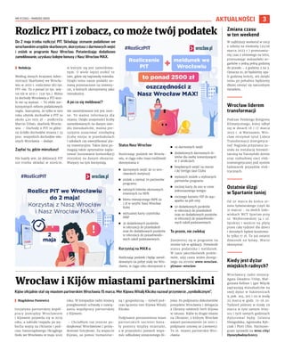 NR 11 (124) – MARZEC 2023
3
AKTUALNOŚCI
Do 2 maja trzeba rozliczyć PIT. Składając zeznanie podatkowe we
wrocławskimurzędzi...