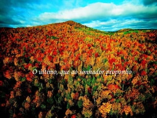 O último, que ao sonhador proponho
 