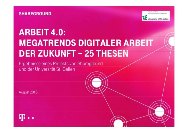 Megatrends Zum Thema Zukunft Der Arbeit