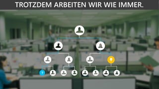 TROTZDEM ARBEITEN WIR WIE IMMER.
 