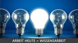 ARBEIT HEUTE = WISSENSARBEIT
 