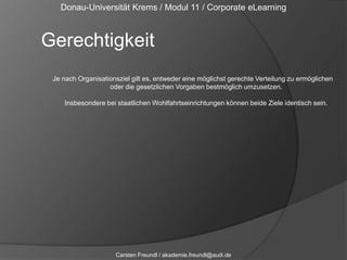 Donau-Universität Krems / Modul 11 / Corporate eLearningKundenwertbeiträgeCarsten Freundl / akademie.freundl@audi.de