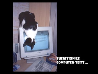 Zuerst einige
computer-tests …
 