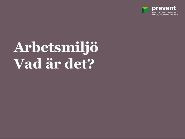 vad är arbetsmiljö