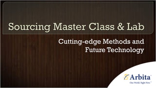 Cutting-edge Methods and
        Future Technology
 