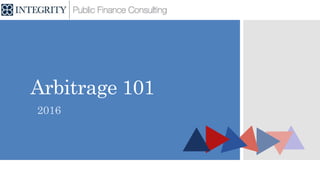 Arbitrage 101
2016
 