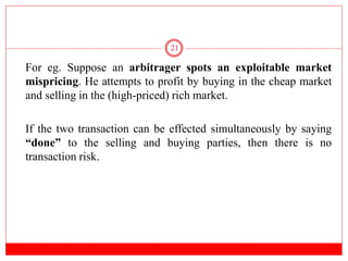 Arbitrage and synthetic instruments | PPTX