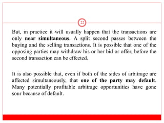 Arbitrage and synthetic instruments | PPTX