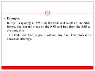 Arbitrage and synthetic instruments | PPTX