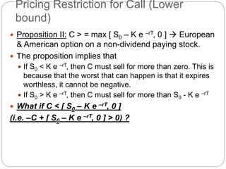 S0 Option Formula Arbitrage bounds on option prices | PPTX