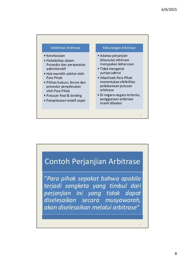 ARBITRASE By Badan Arbitrase Nasional Indonesia