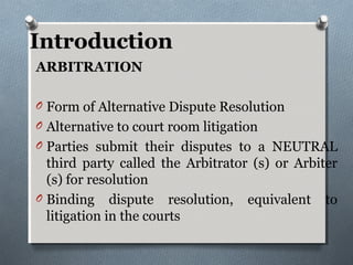 Arbitration | PPT