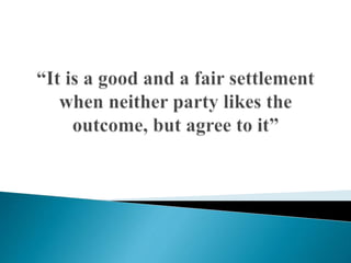 Arbitration and conciliation act 1996