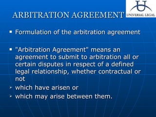Arbitration And Conciliation | PPT