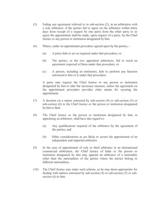 Arbitration and conciliation act | PDF