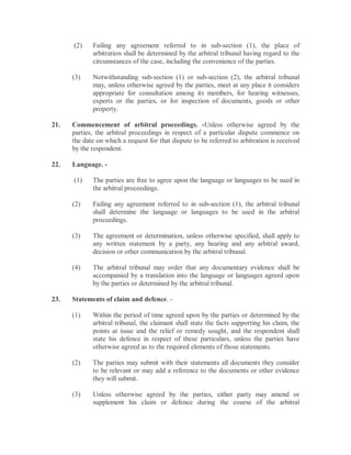 Arbitration and conciliation act | PDF
