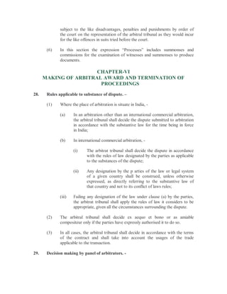 Arbitration and conciliation act | PDF