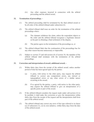 Arbitration and conciliation act | PDF