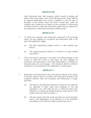 Arbitration and conciliation act | PDF