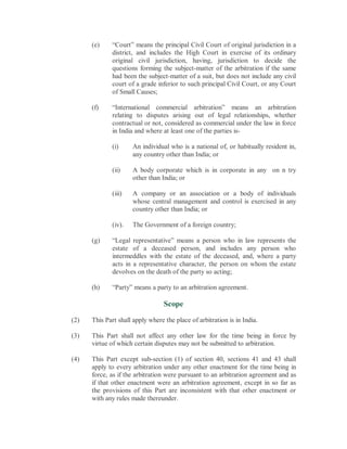 Arbitration and conciliation act | PDF