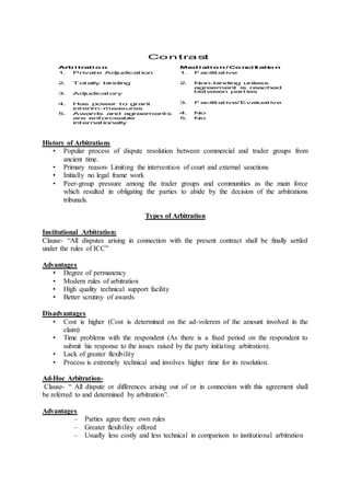 Arbitration notes | DOCX