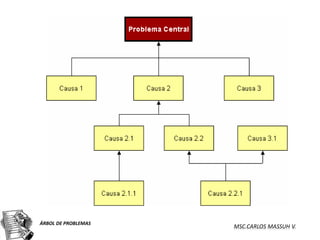 ÁRBOL DE PROBLEMAS
                     MSC.CARLOS MASSUH V.
 