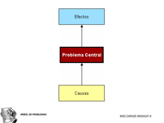 ÁRBOL DE PROBLEMAS
                     MSC.CARLOS MASSUH V.
 