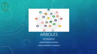 ARBOLES
ESTUDIANTES:
KEINER RAMOS ARTEAGA
CARLOS PERNETH GONZALES
 