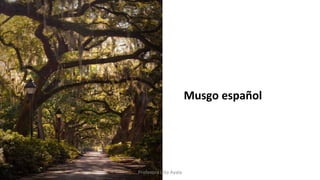 Musgo español
Profesora Lilia Ayala
 