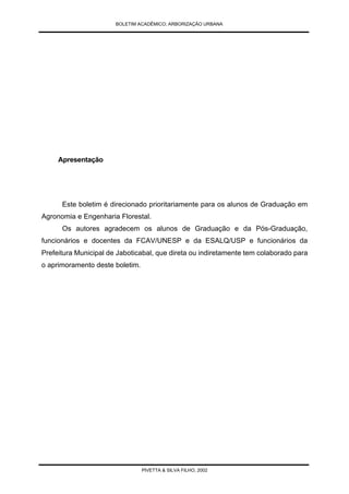 Arborização Urbana