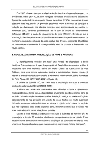 Arborização Urbana