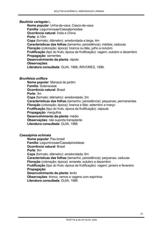 Arborização Urbana