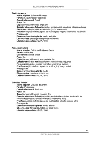 Arborização Urbana