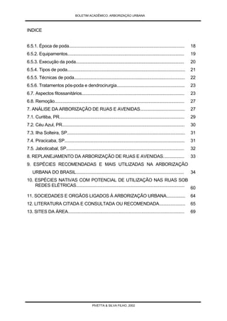 Arborização Urbana