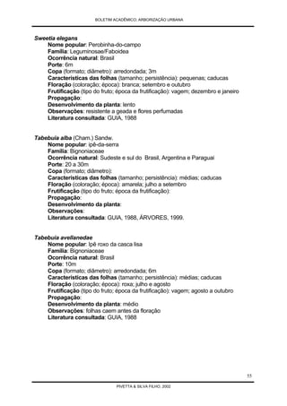 Arborização Urbana