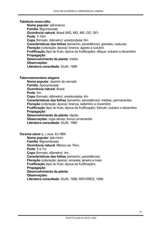 Arborização Urbana