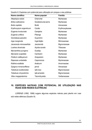 Arborização Urbana