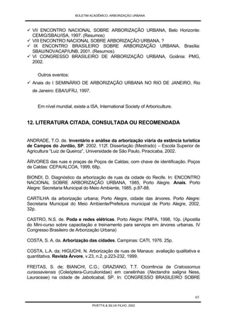 Arborização Urbana