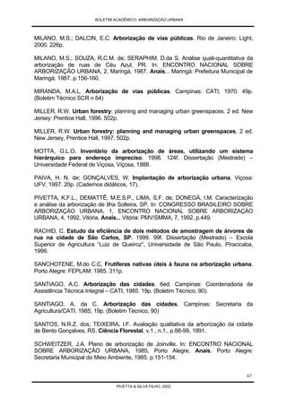 Arborização Urbana