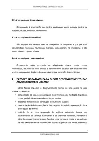 Arborização Urbana