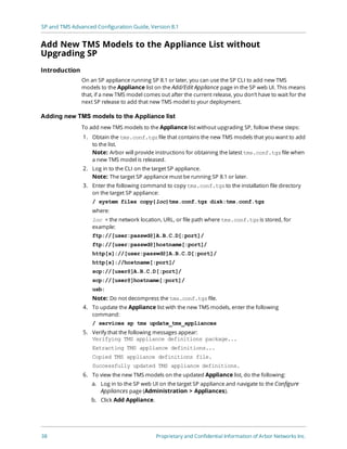 Tms Configuration Arbor Networks SP and TMS Advanced Configuration Guide | PDF