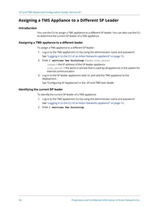 Tms Configuration Arbor Networks SP and TMS Advanced Configuration Guide | PDF