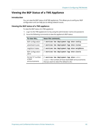 Tms Configuration Arbor Networks SP and TMS Advanced Configuration Guide | PDF