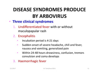 Arboviral disease and dengue | PDF