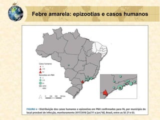 Febre amarela: epizootias e casos humanos
 