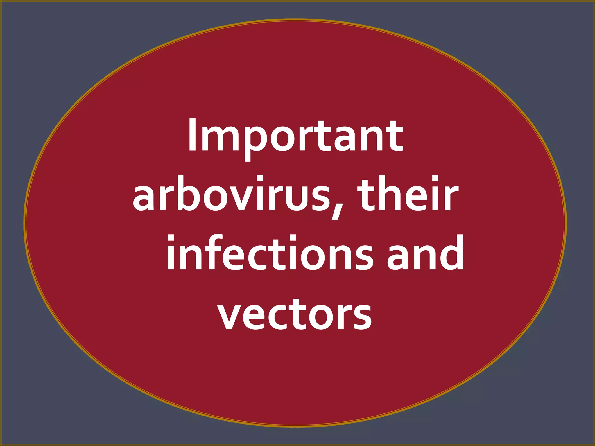 Arboviruses Definition and Classification PPTX