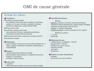 OMI de cause générale
 